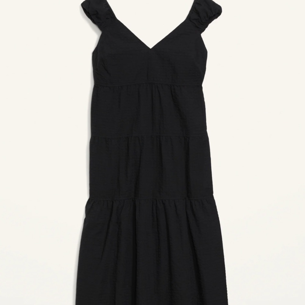 Black maxi dress